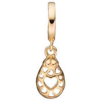 Christina Collect 925 sterling silver Secret Hearts gold-plated silver heart with hearts, model 610-G58